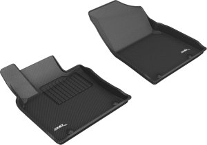 Lexus ES Floor Mats - Front - 3D MAXpider - Kagu - Black - `19-`20 Lexus ES Floor Mats - Front - 3D MAXpider - Kagu - Black - `19-`20